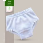 Panti con picueta en tela interlock para bebes y niñas