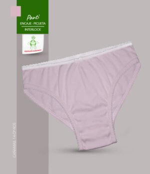 Panti Con Encaje Para Adolescentes Con Picueta En Tela Interlock