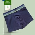 Boxer Azul Oscuro Con Liga Externa, Tela Cotton Lycra, Para Niños y Adolescentes