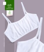 Cotilla Básica En Tela Cotton Lycra Para Niñas y Adolescentes